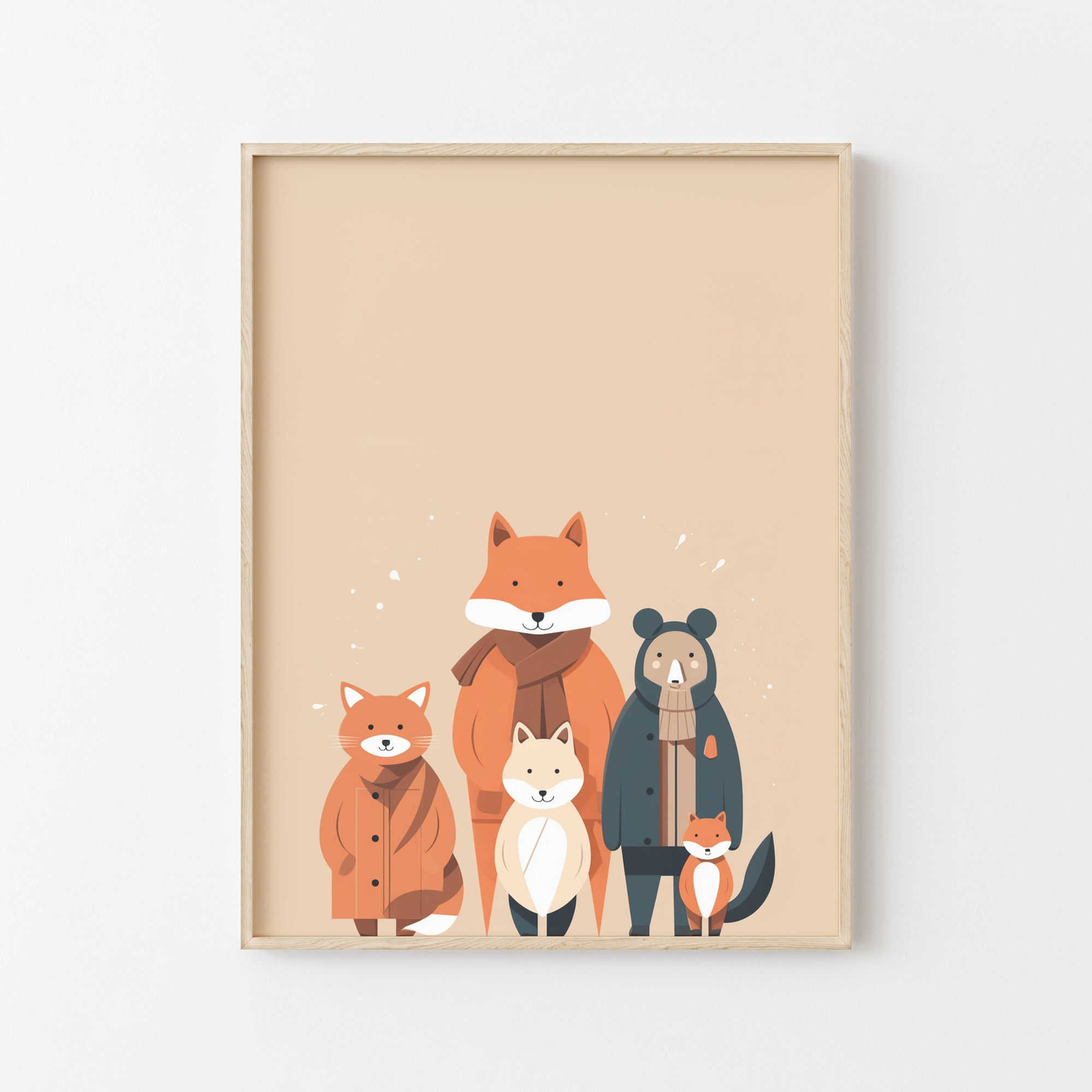 Créez une affiche de famille personnalisée avec des animaux
