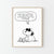 Affiche de Snoopy - Joe Cool tranquille en Noir et Blanc