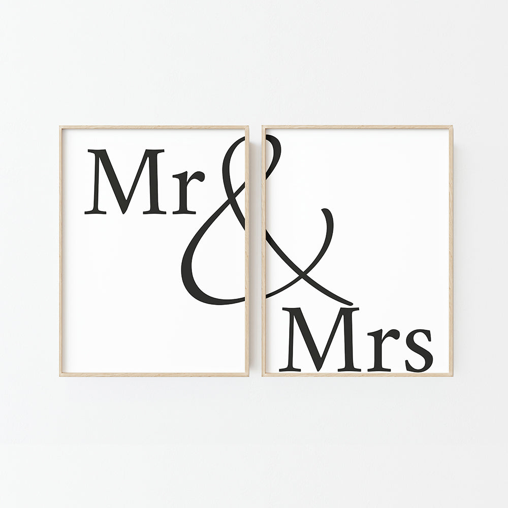 DOUBLE AFFICHE MR & MRS