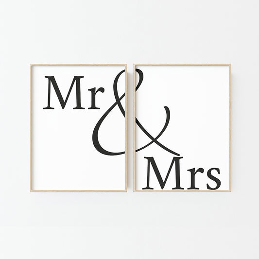 DOUBLE AFFICHE MR & MRS