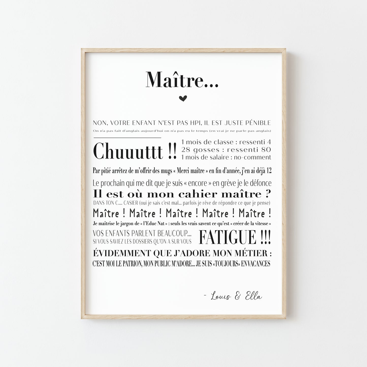 Affiche Maître : Déclaration d'Humour