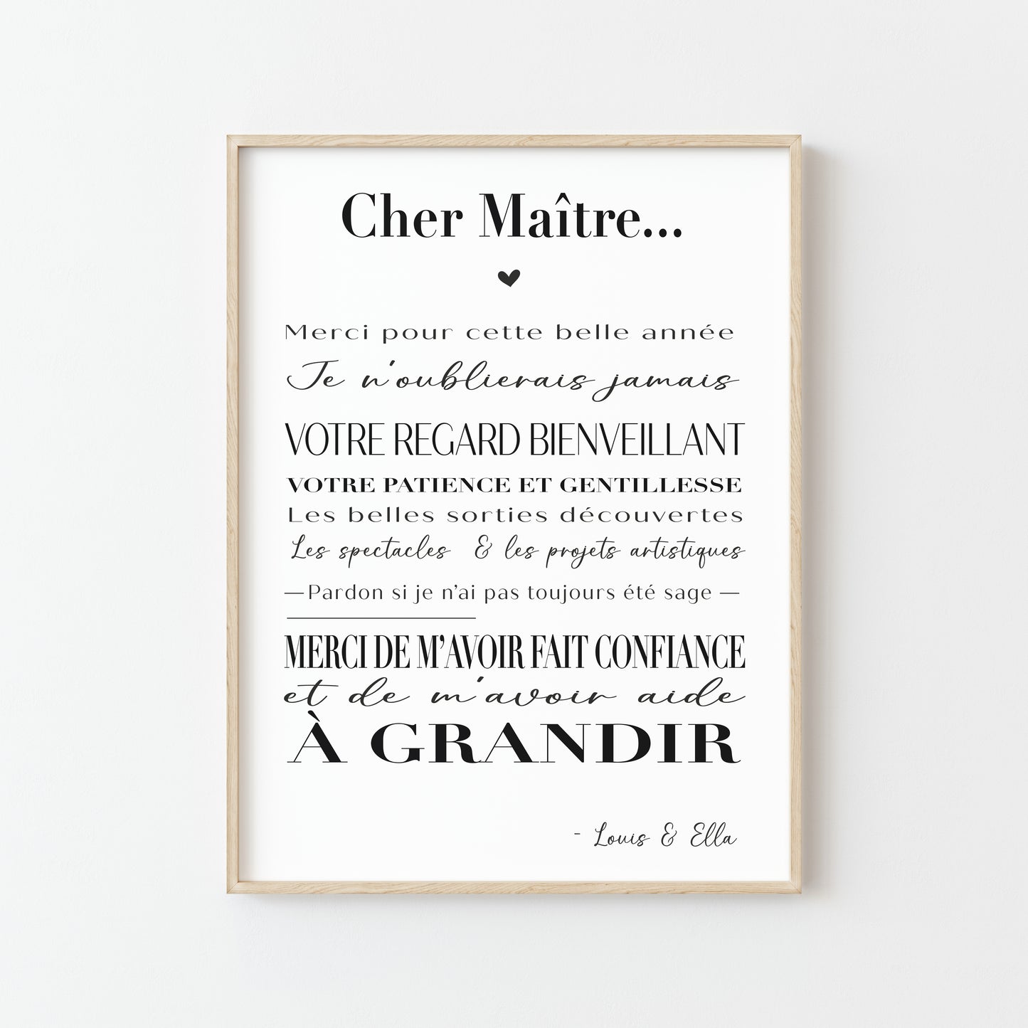 Affiche Maître : Un Message Touchant