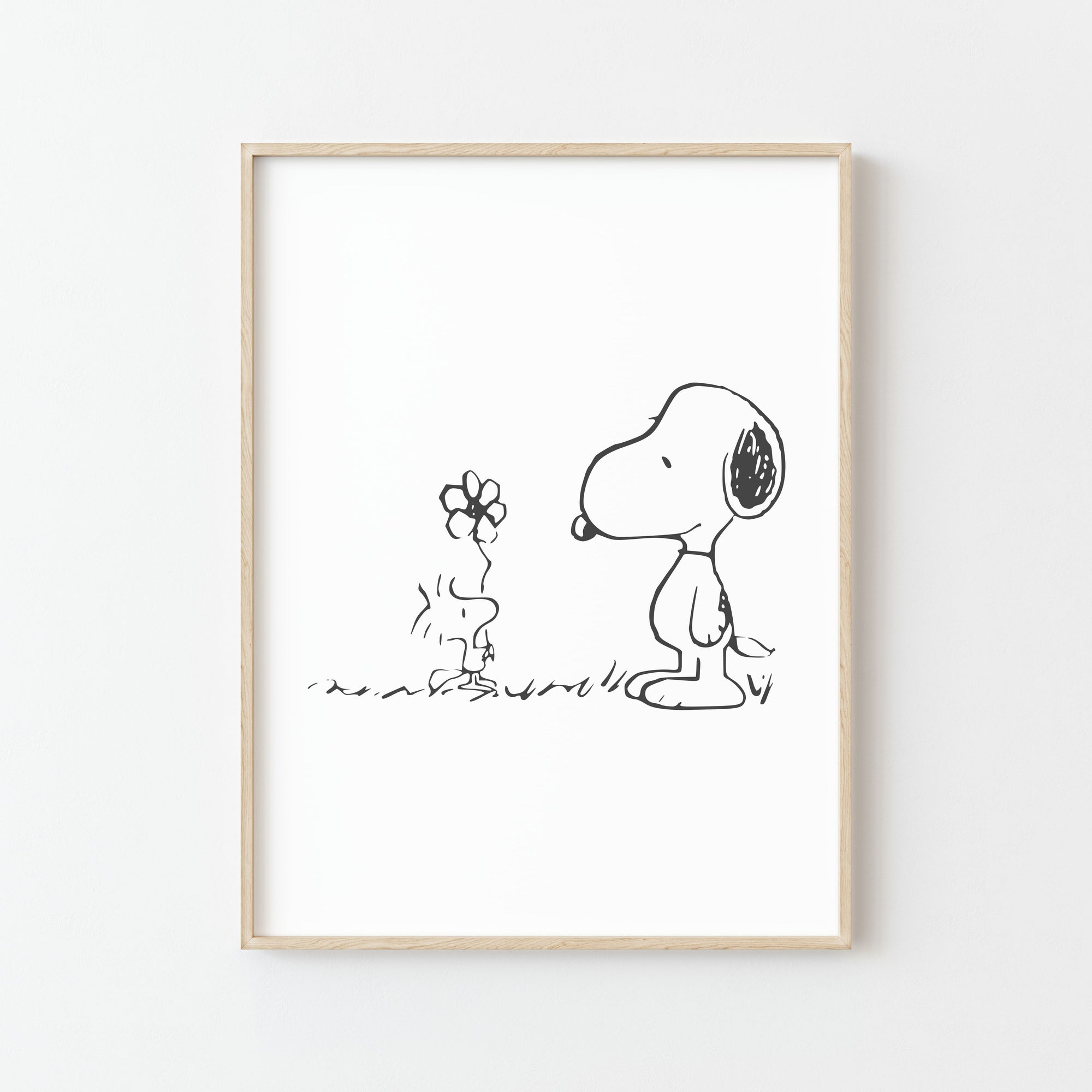Affiche Snoopy Woodstock: Votre Dessin Animé en Décoration Murale!