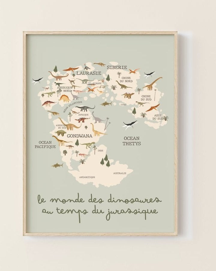 AFFICHE LE MONDE DES DINOSAURES