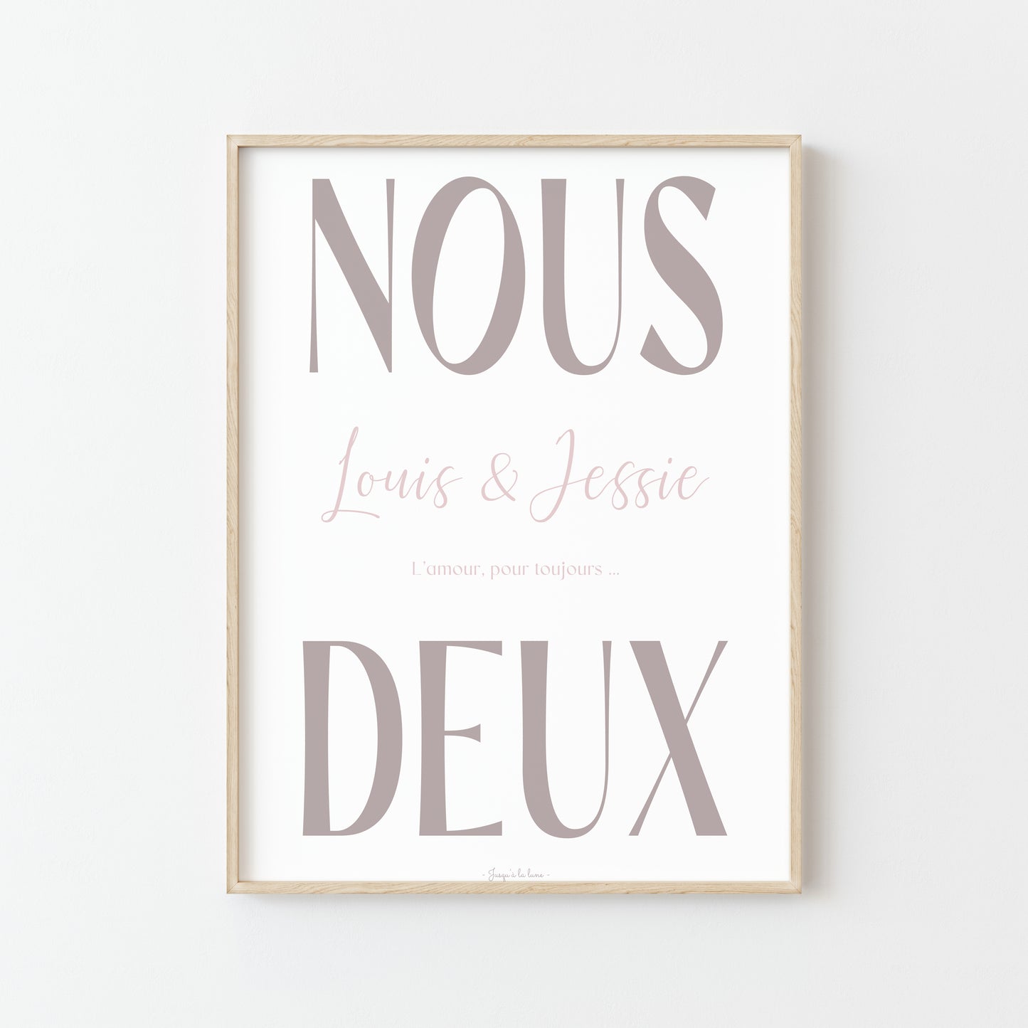 Personnalisez votre histoire d'amour avec l'affiche "Nous Deux"