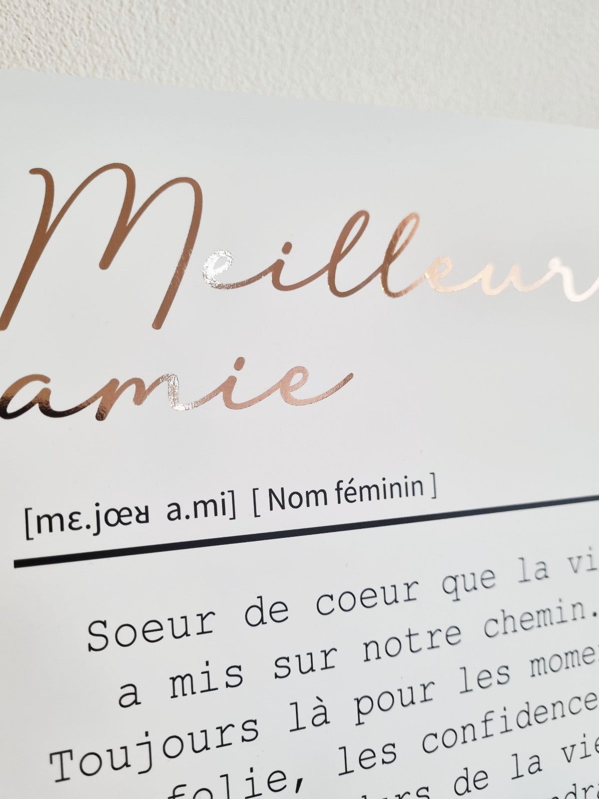 L'affiche "Meilleure Amie" : un présent inoubliable pour votre meilleure amie