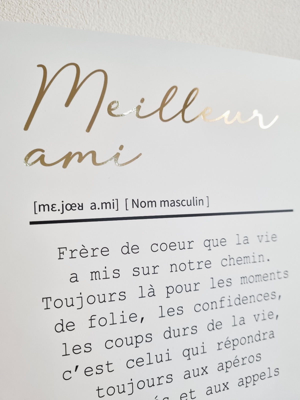 Affiche "Meilleur Ami" : un cadeau personnalisé unique