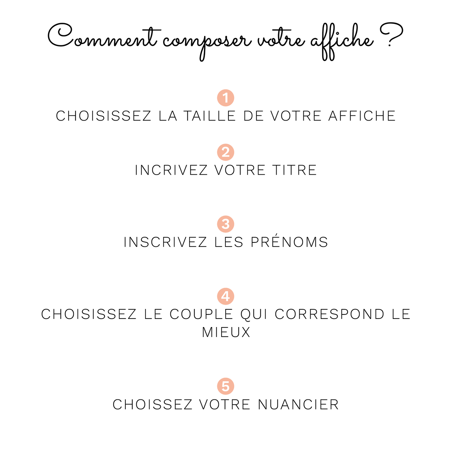 AFFICHE PERSONNALISÉE "COUPLE AMOUREUX" DE DOS