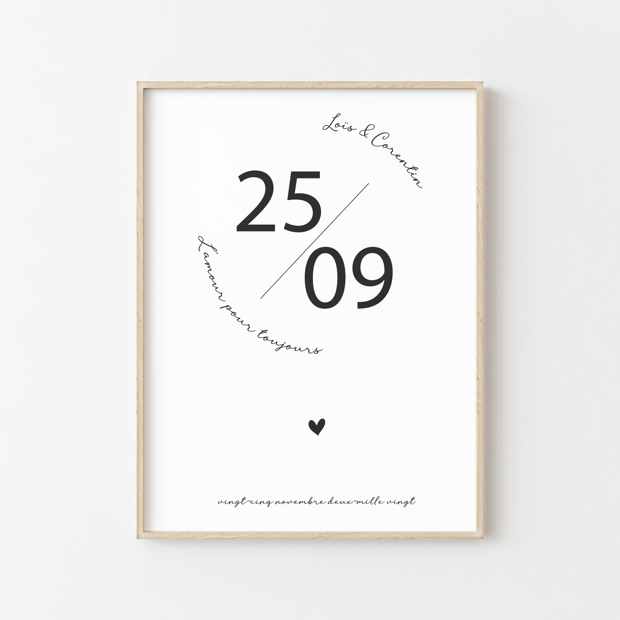 Affiche "Date Couple" : un cadeau romantique et unique