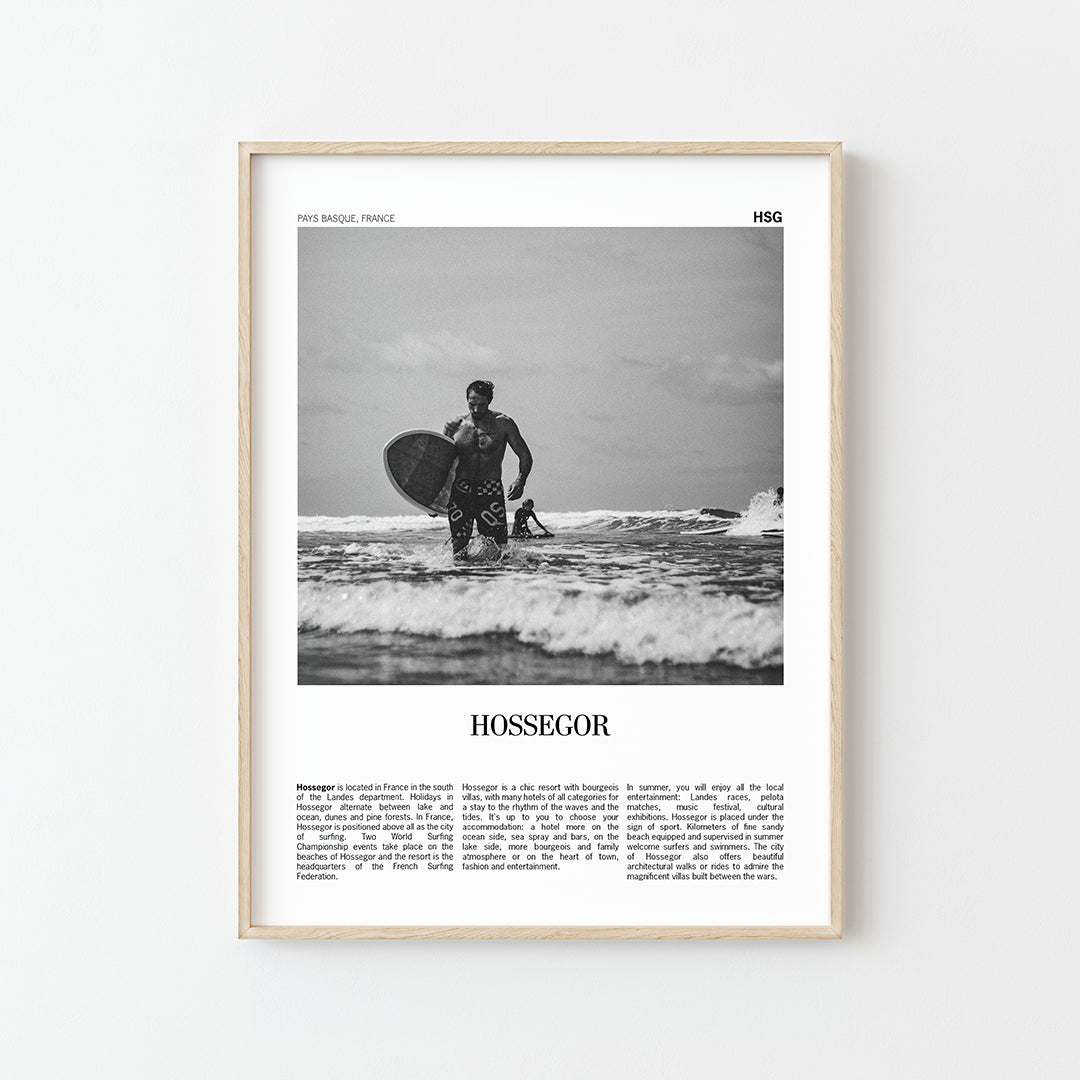 Affiche vintage Hossegor: une touche de charme à votre maison