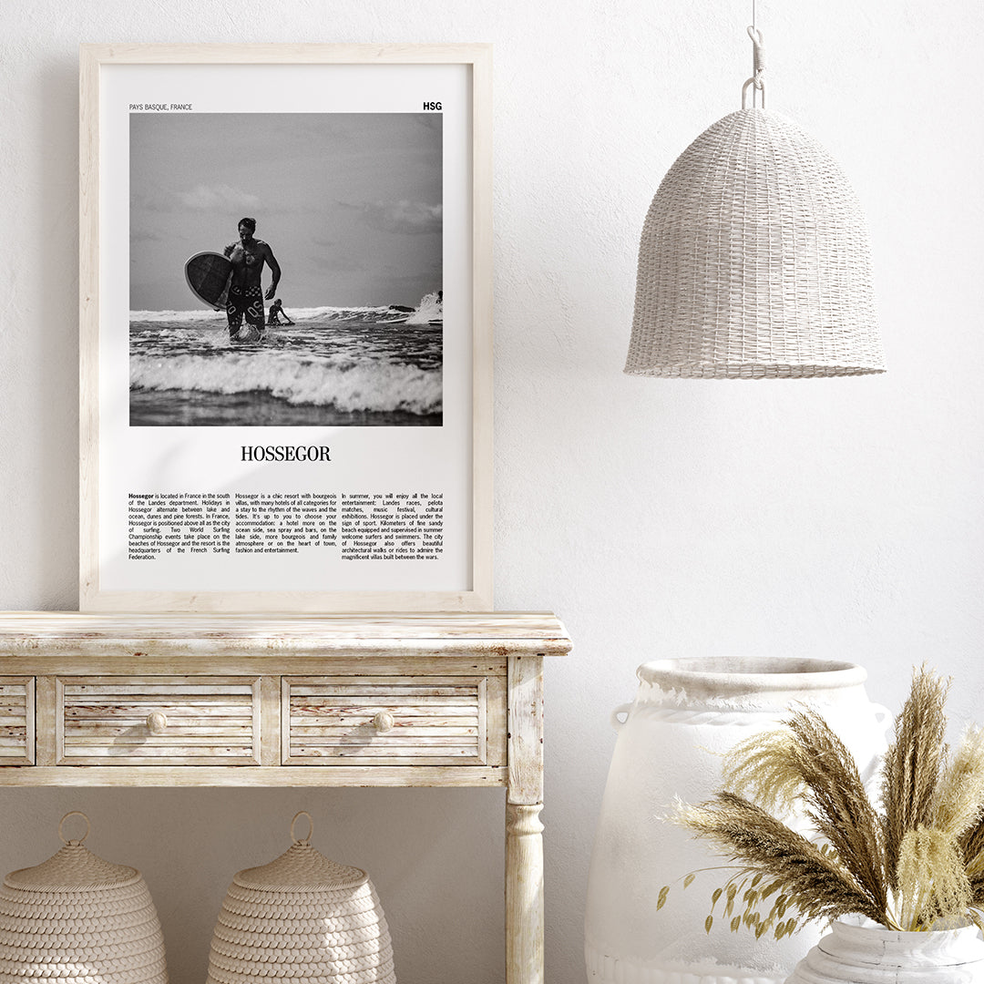 Affiche vintage Hossegor: une touche de charme à votre maison