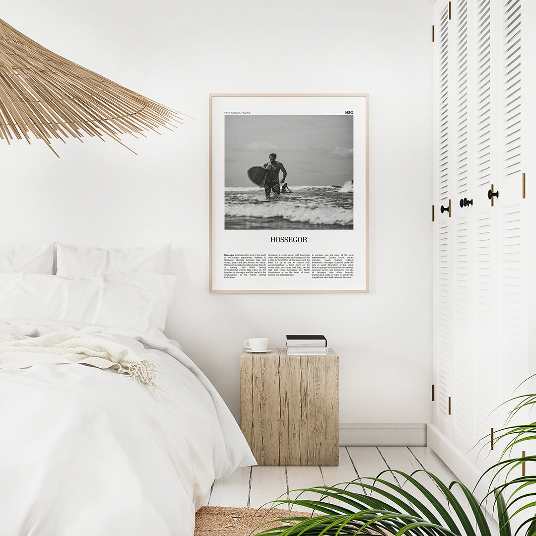 Affiche vintage Hossegor: une touche de charme à votre maison