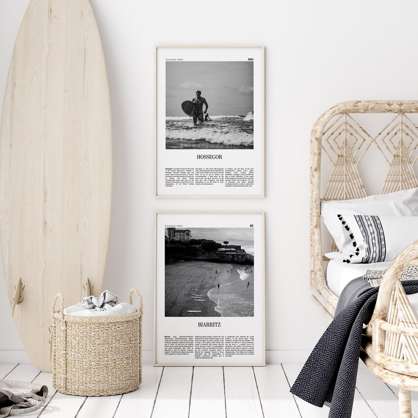 Affiche vintage Hossegor: une touche de charme à votre maison