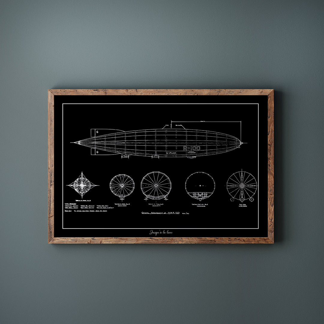AFFICHE BLUEPRINT R100 ZEPPLIN