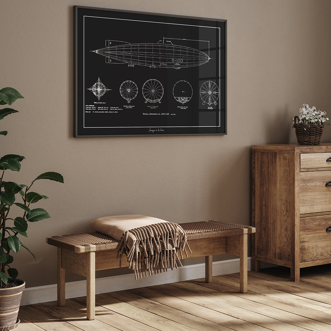 AFFICHE BLUEPRINT R100 ZEPPLIN