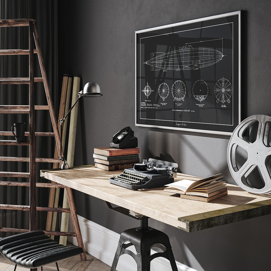 AFFICHE BLUEPRINT R100 ZEPPLIN
