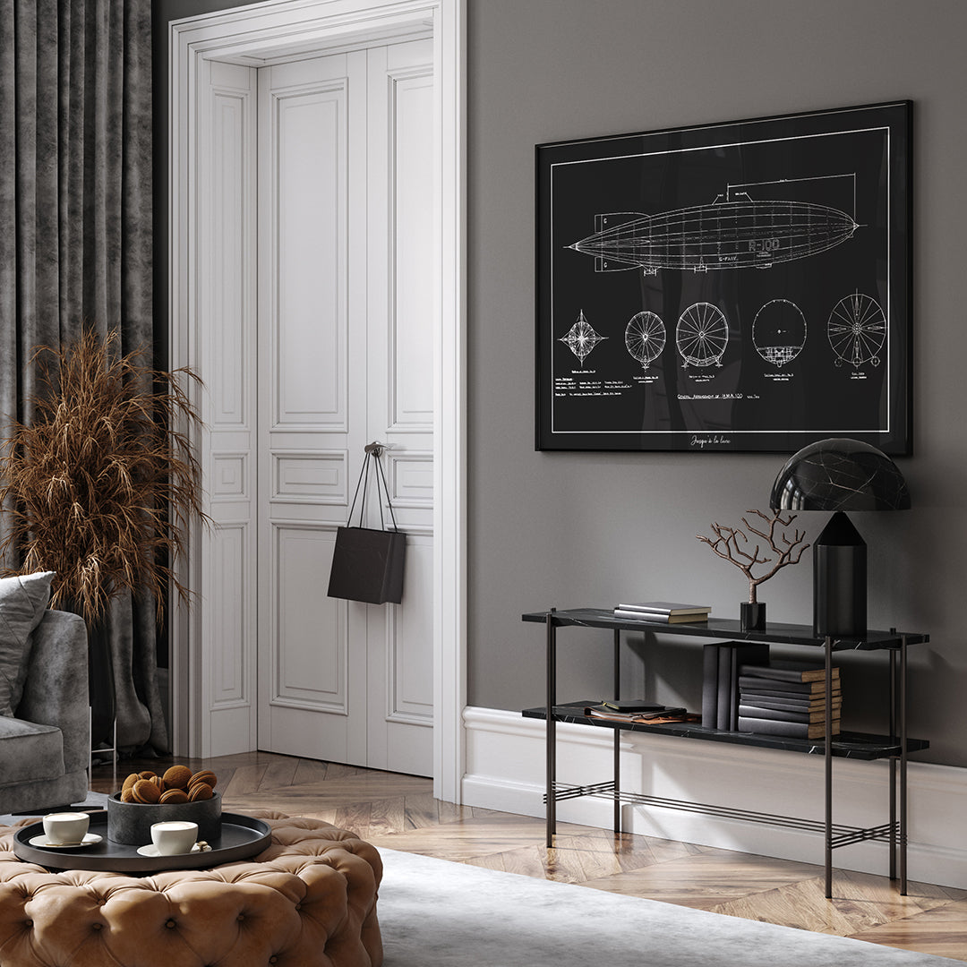AFFICHE BLUEPRINT R100 ZEPPLIN