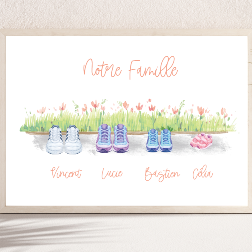 AFFICHE BASKETS PERSONNALISEE
