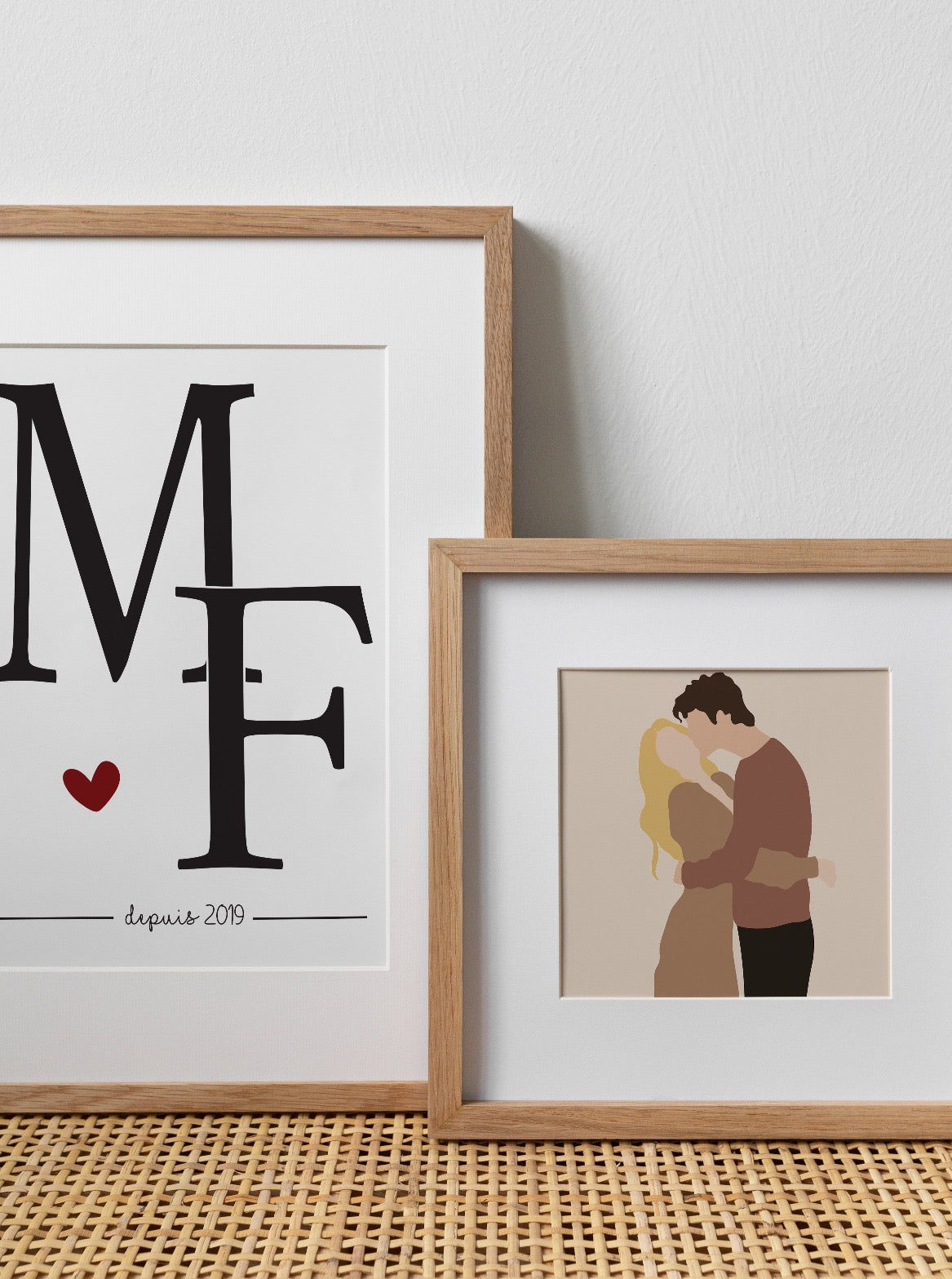 CÉLÉBREZ VOTRE AMOUR AVEC L'AFFICHE "NOS INITIALES"