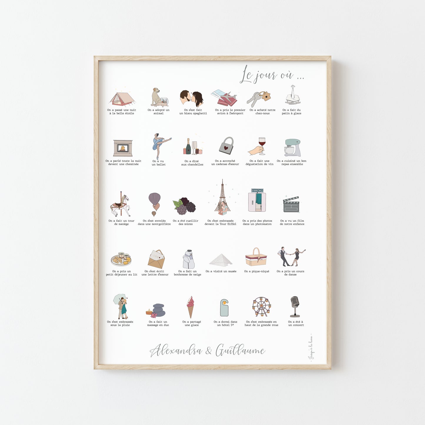 AFFICHE COUPLE "LE JOUR OÙ" À TAMPONNER