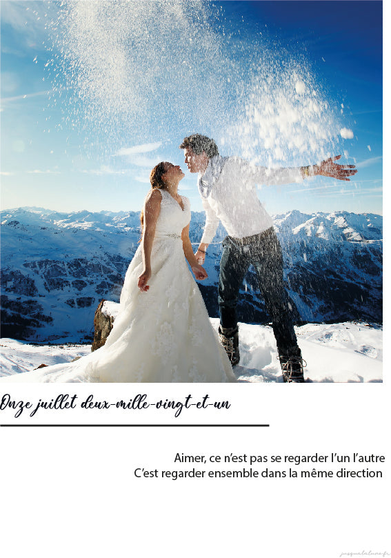 Capturez vos moments précieux avec l'affiche "Photo Notre Date"