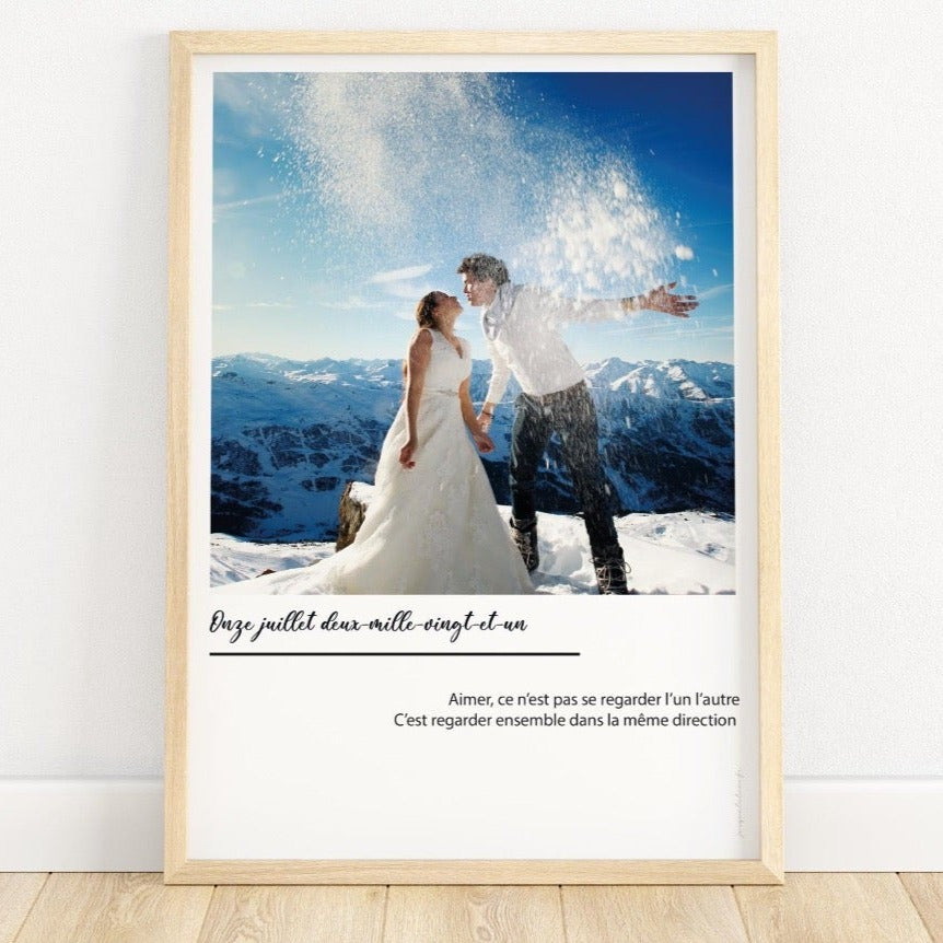 Capturez vos moments précieux avec l'affiche "Photo Notre Date"
