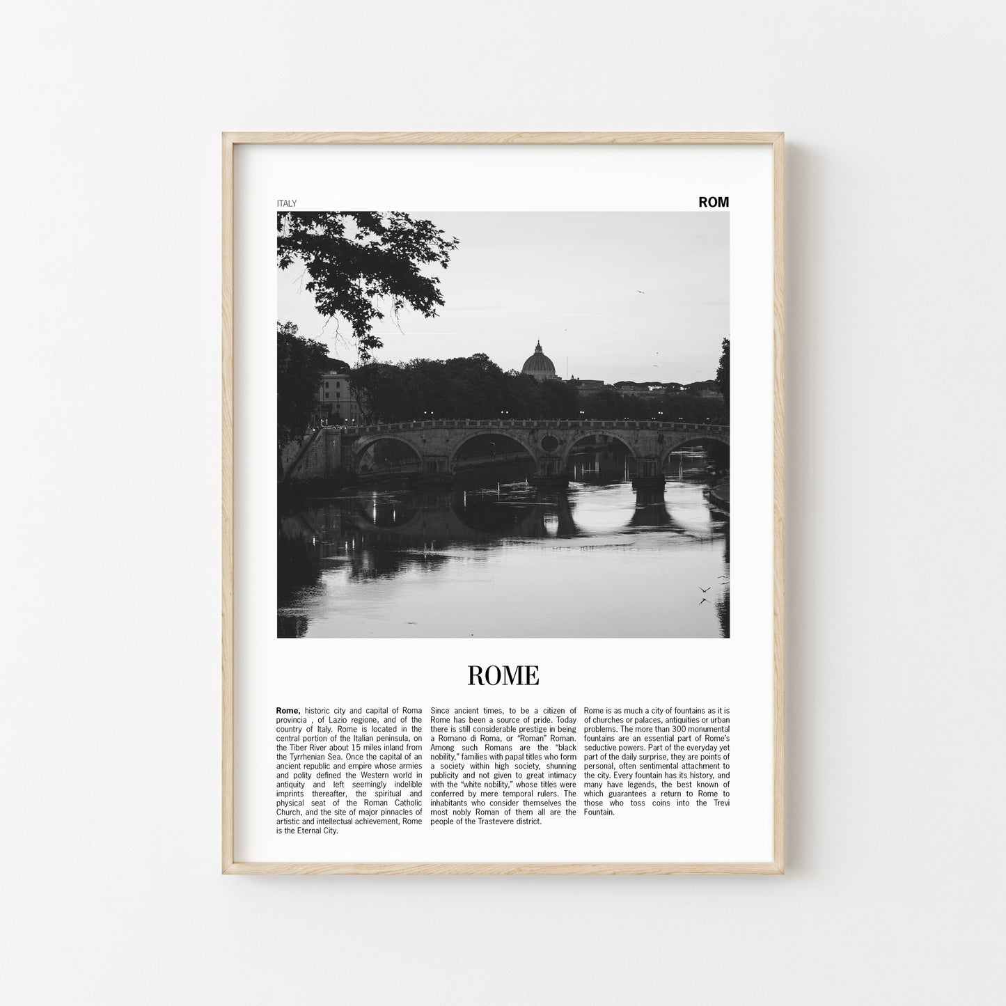 AFFICHE ROME - Ponte Sisto