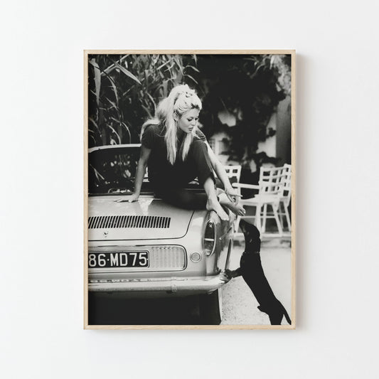 Affiche Vintage : Brigitte Bardot à Saint-Tropez en 1962