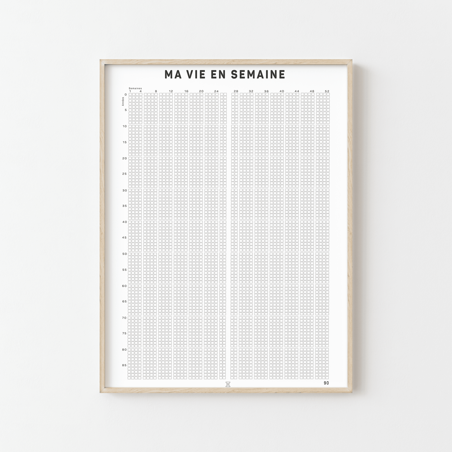 Affiche 'Le Calendrier de Vie' - L'outil ultime pour vaincre la procrastination