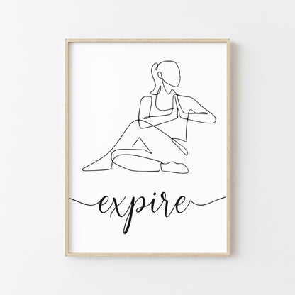 Affiche Inspire Expire Yoga - Une touche Zen Pour Votre Espace