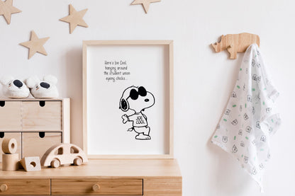 Affiche Décorative Snoopy Joe Cool Hanging Around