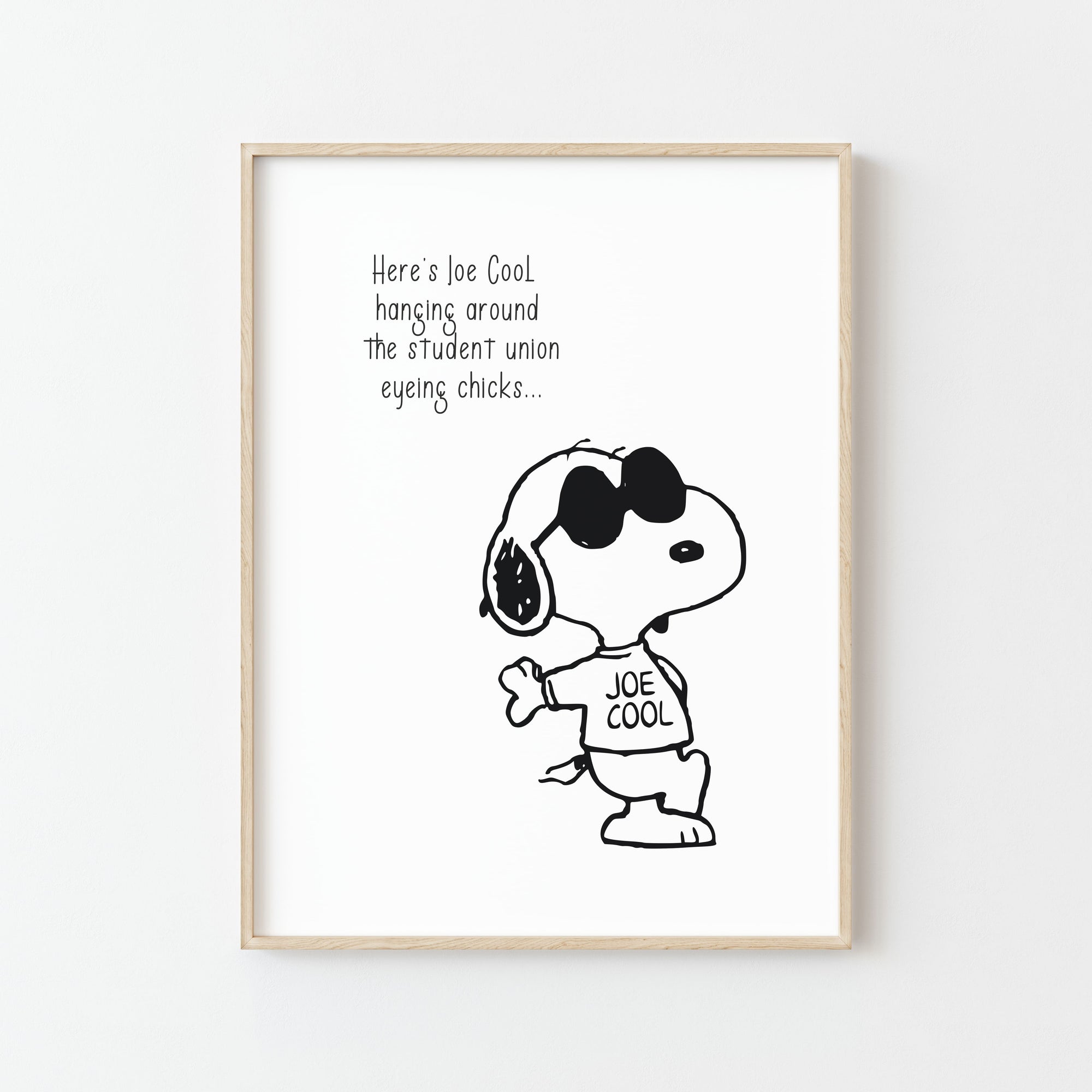 Affiche Décorative Snoopy Joe Cool Hanging Around