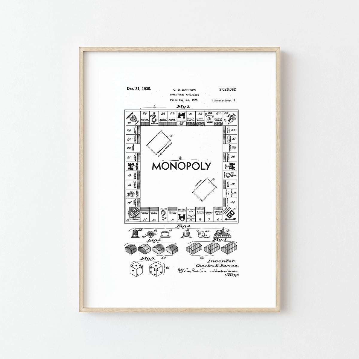 Poster for Sale avec l'œuvre « Jeu de société Monopoly Classique