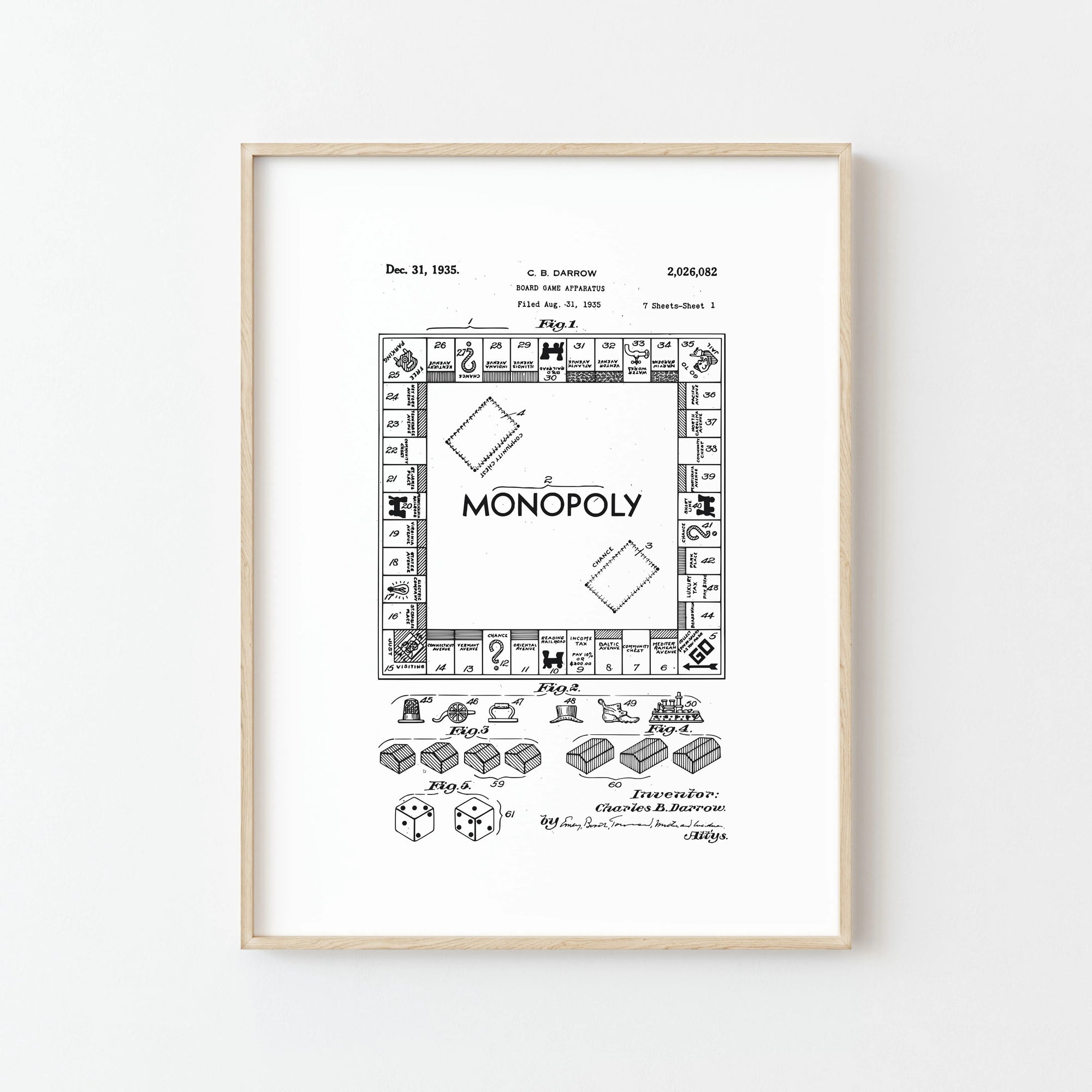 Affiche Monopoly Vintage