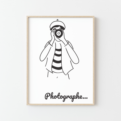 affiche-photographe-minimaliste-noir-blanc-a4-cadre