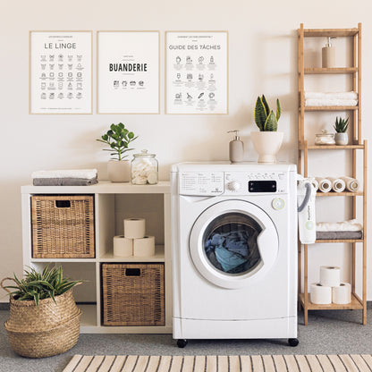 Affiche Buanderie - Le Guide Indispensable pour Votre Linge