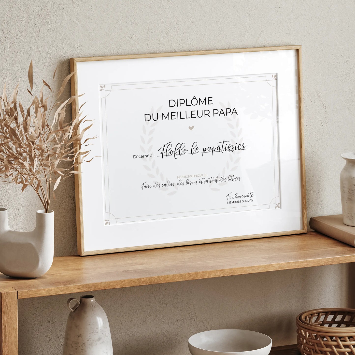 AFFICHE "DIPLÔME DU MEILLEUR PAPA" : LE CADEAU PARFAIT POUR LA FÊTE DES PÈRES