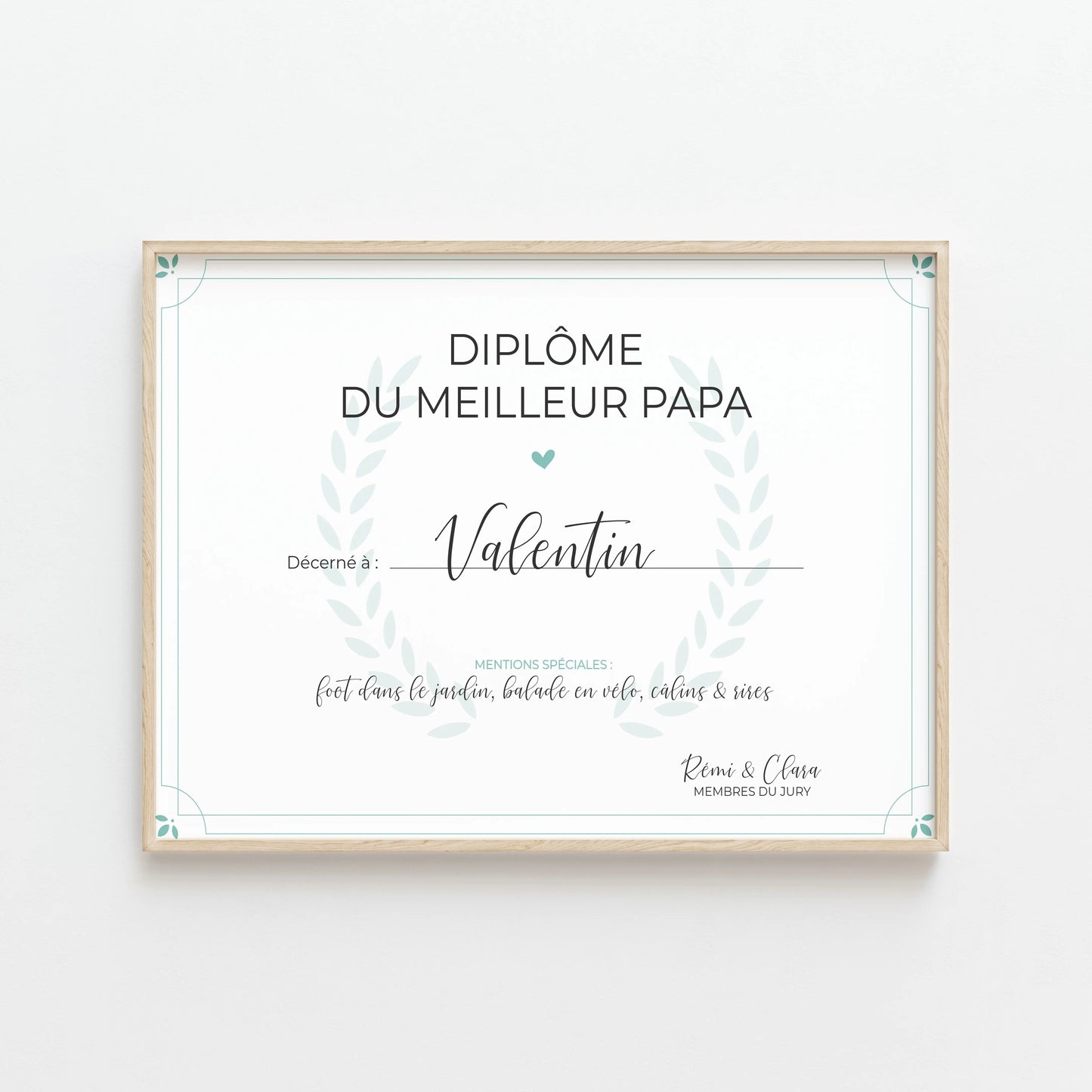 AFFICHE "DIPLÔME DU MEILLEUR PAPA" : LE CADEAU PARFAIT POUR LA FÊTE DES PÈRES