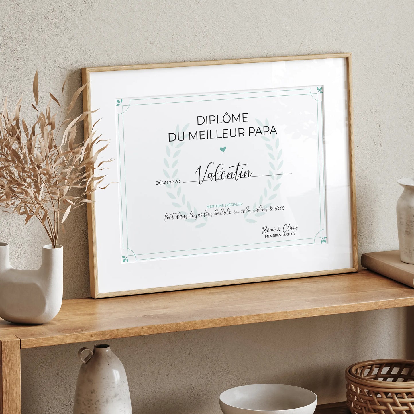 AFFICHE "DIPLÔME DU MEILLEUR PAPA" : LE CADEAU PARFAIT POUR LA FÊTE DES PÈRES