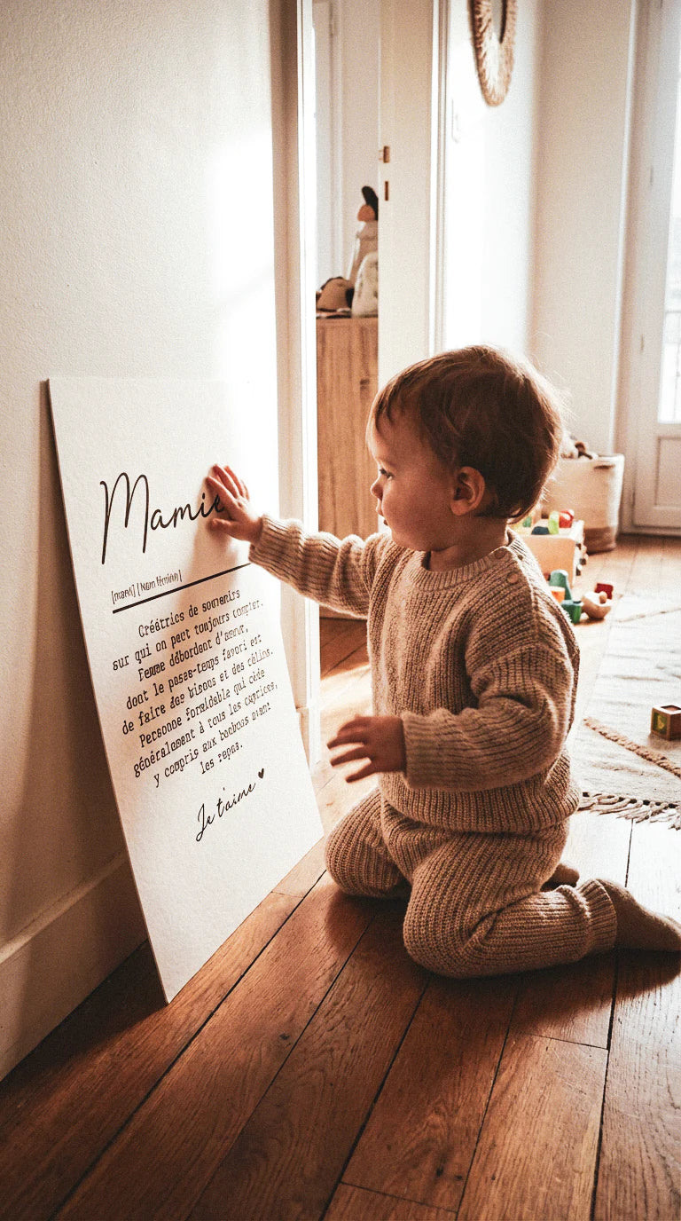Affiche "Définition Mamie" – Édition Tendresse