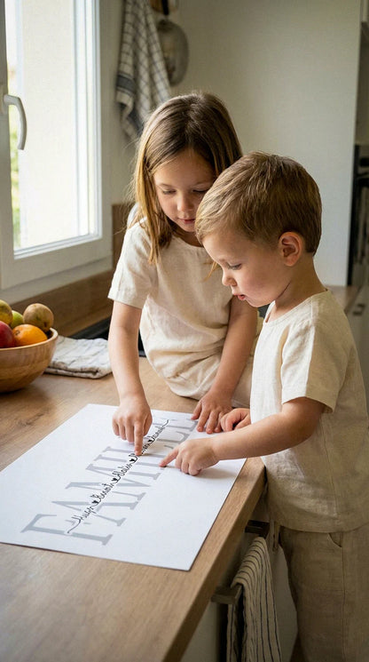 Affiche "Mot & Prénoms" – Édition Liens du Cœur