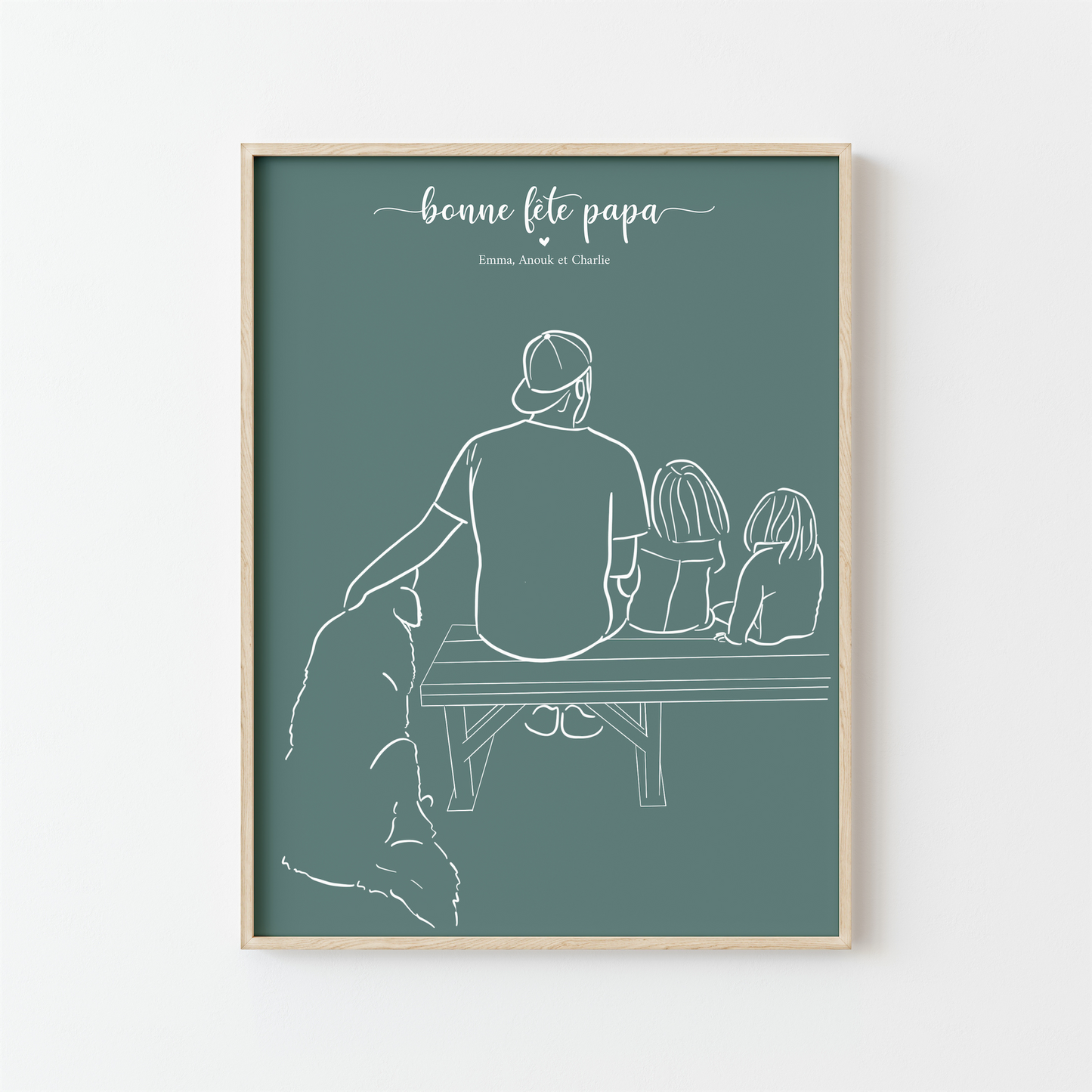 Affiche Portrait Contour – Votre Photo Dessinée à la Main