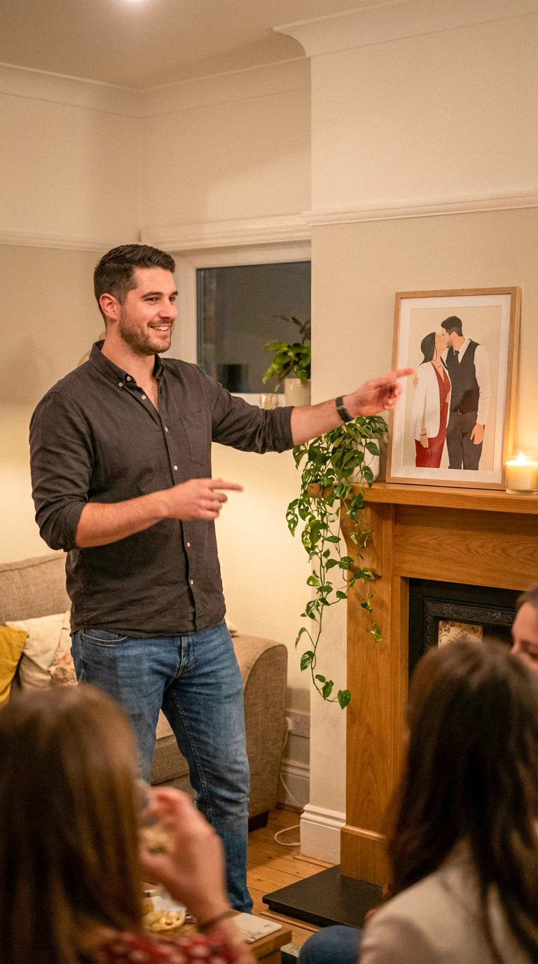 Affiche Portrait Illustré – Édition Sur-Mesure d'après Votre Photo