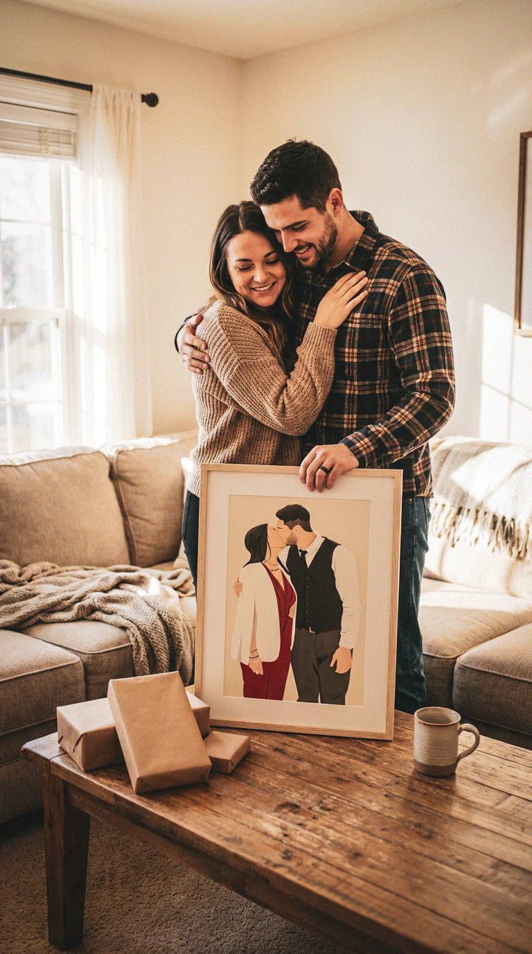 Affiche Portrait Illustré – Édition Sur-Mesure d'après Votre Photo