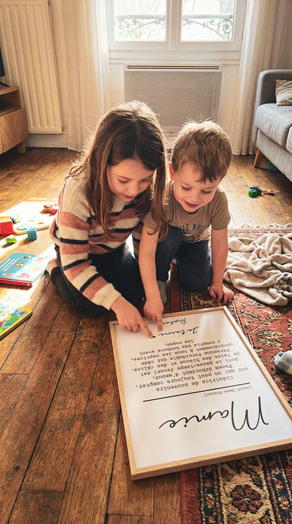 Affiche "Définition Mamie" – Édition Tendresse