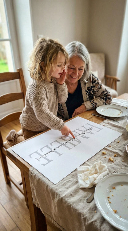 Affiche "Mot & Prénoms" – Édition Liens du Cœur