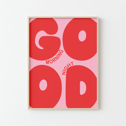 Affiche GOOD – Édition Morning/Night