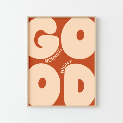 Affiche GOOD – Édition Morning/Night