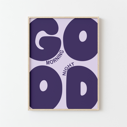 Affiche GOOD – Édition Morning/Night