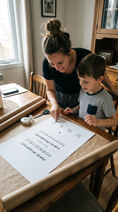 Affiche "Maman Formidable, Mamie Exceptionnelle" – Édition Hommage Familial